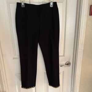 Alfani Elegant Black Women's Pull On Pants SZ 8 w\Control Panel NWOT